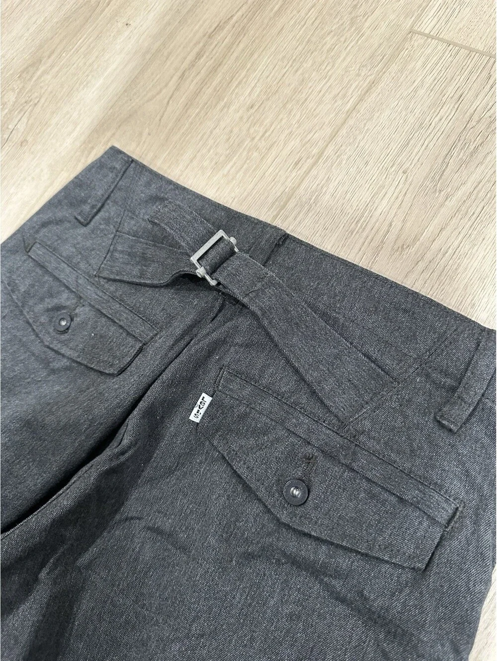 Levi's Mens Buckle Back Grey Cargo Pants 511 29x32